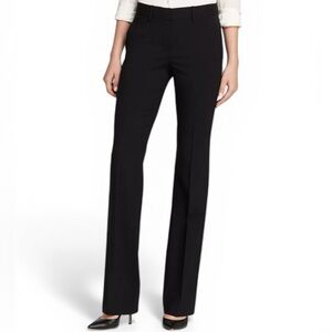 Theory Custom Max 2 Edition Black Straight Leg Wool blend Women's Pants Sz 0